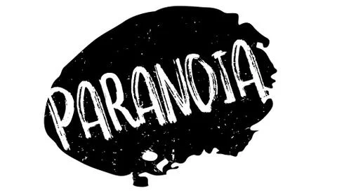Paranoia rubber stamp Stock Illustration