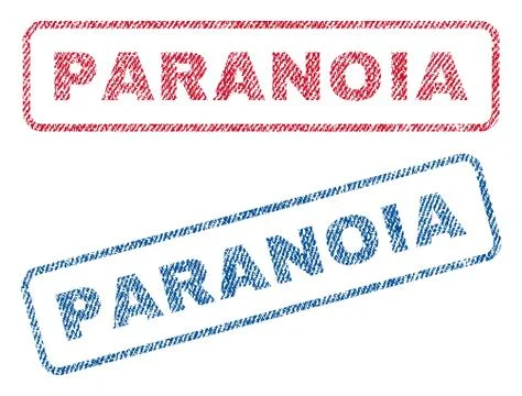 Paranoia Text Textile Seal Stamp Watermarks イラスト素材