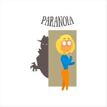 Paranoia Vector Illustration イラスト素材