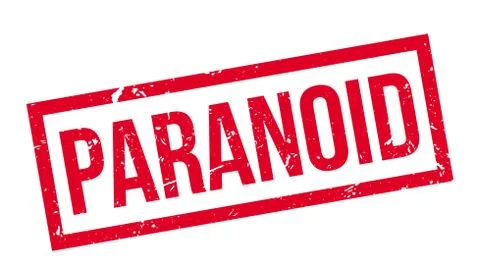 Paranoid rubber stamp イラスト素材
