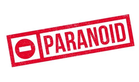 Paranoid rubber stamp イラスト素材