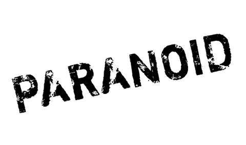 Paranoid rubber stamp イラスト素材