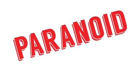 Paranoid rubber stamp Illustrazione stock