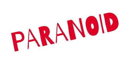 Paranoid rubber stamp イラスト素材