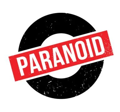 Paranoid rubber stamp Illustrazione stock