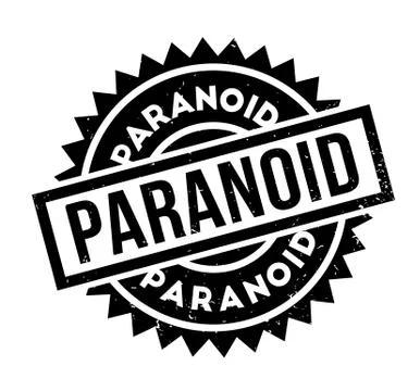 Paranoid rubber stamp Illustrazione stock