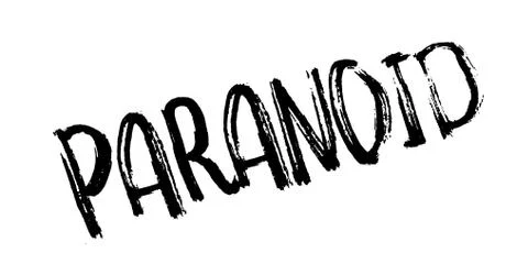 Paranoid rubber stamp Illustrazione stock