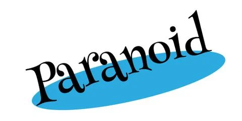 Paranoid rubber stamp Illustrazione stock