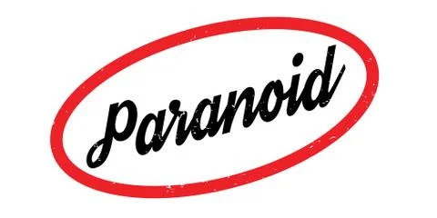 Paranoid rubber stamp イラスト素材