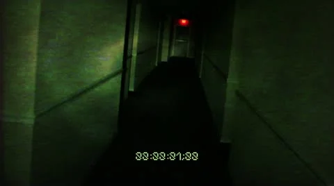 Paranormal Activity | Flashlight POV with Video Timecode Stock Footage