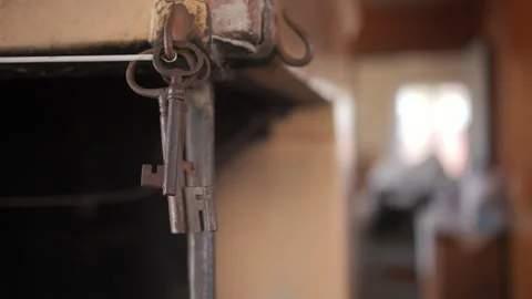 Paranormal activity inside old house 動画素材 244185385