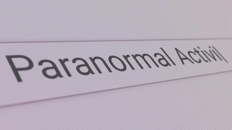 Paranormal Activity Search Bar 스톡 동영상 124012690
