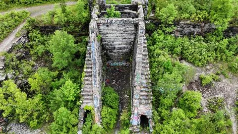 Paranormal Activity - Split Rock Quarry - Syracuse, NY Stock-Fotos
