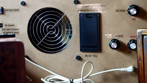 Paranormal ghost box electronic EVP radio communication equipment back Video stock 247607073