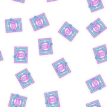 Paranormal literature vector seamless pattern Stock Illustration