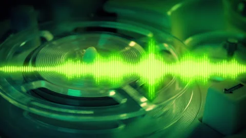 Paranormal Recording Plays On Machine, Ghosts, Aliens Concept Vídeos de archivo 316963590