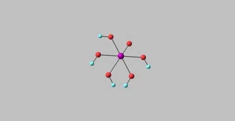 Paraperiodic acid molecular structure isolated on grey Stock Illustration