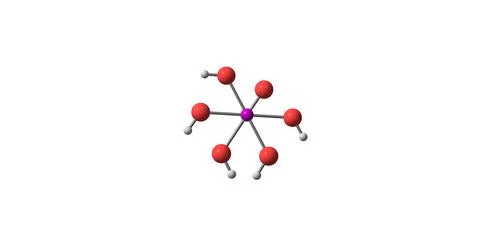 Paraperiodic acid molecular structure isolated on white Stock Illustration