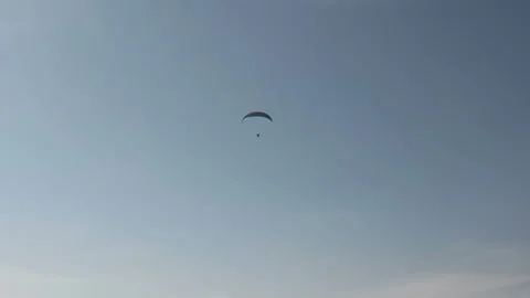 Paraplane in calm air Stock Footage 104717179