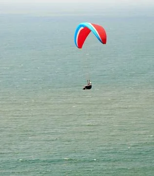  Paraplane flight. Paraplane flight over the sea Paraplane flight. Parapla... Stock-Fotos