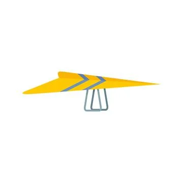 Paraplane icon flat isolated Stock Illustration