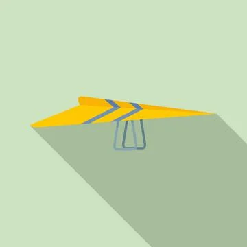 Paraplane icon, flat style Stockillustratie