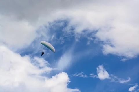 Paraplane in the sky 写真素材