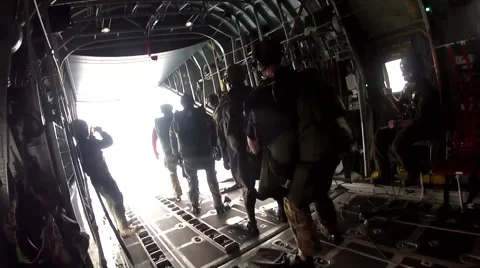 Pararescue Jumpers Stock Footage 52545895