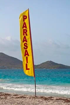 Parasail beach flag. 写真素材