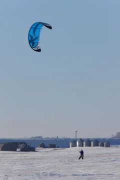 Parasail snowboarding Фото