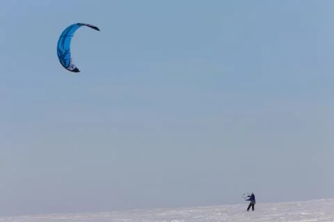 Parasail snowboarding Фото