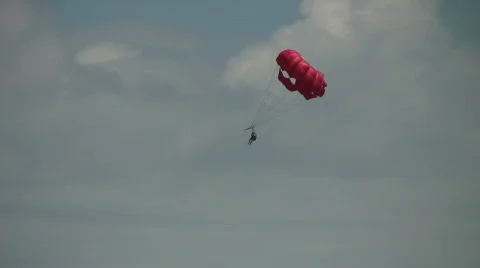 Parasail in Virginia Beach Stock Footage 457410