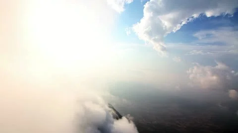 Parasailer and Sky Stock Footage 12704751