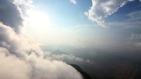 Parasailer and Sky Stock Footage 12705445