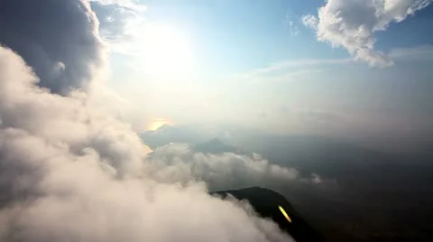 Parasailer and Sky Stock Footage 12705778