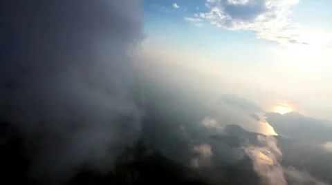 Parasailer and Sky Stock Footage 12707147