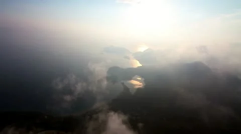 Parasailer and Sky Stock Footage 12708084