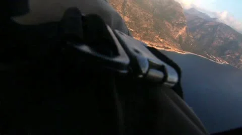 Parasailer and Sky Stock Footage 12709455