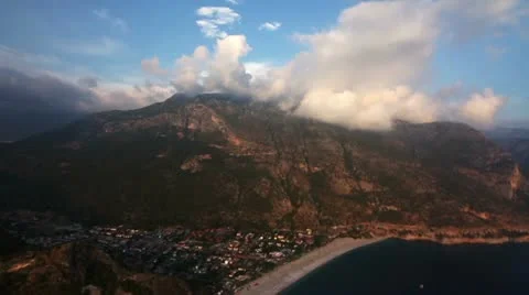 Parasailer and Sky Stock Footage 12709789