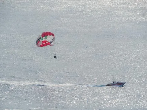 Parasailing in Beirut Foto stock