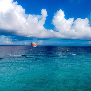 Parasailing Cancun Foto stock