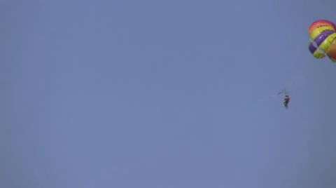 Parasailing Couple Stock Footage 10819255