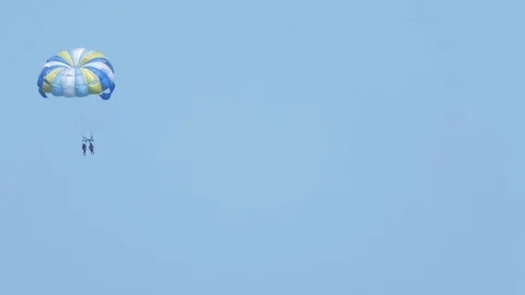 Parasailing at Florida beach Video stock 74587076