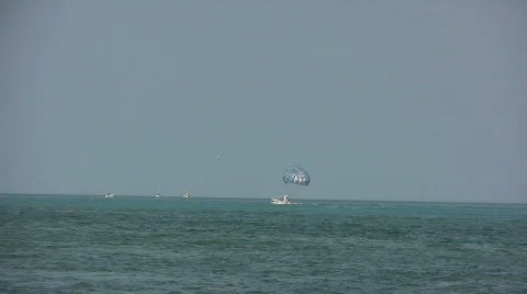 Parasailing Stock Footage 498128