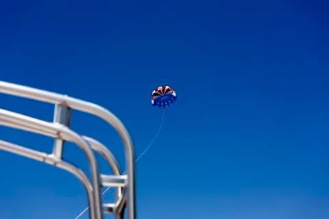 Parasailing full extension Stock Photos