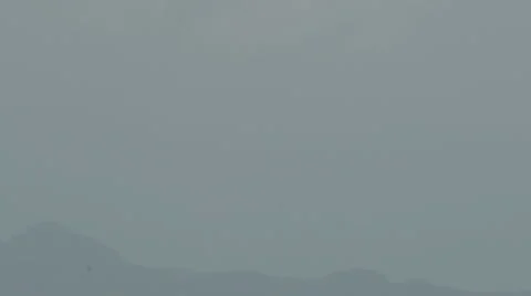 Parasailing on grey day Stock Footage 46710129