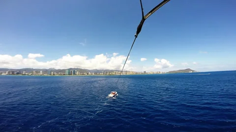 Parasailing in Hawaii Stock Footage 39786700