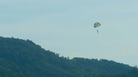 Parasailing man Stock Footage 51013562
