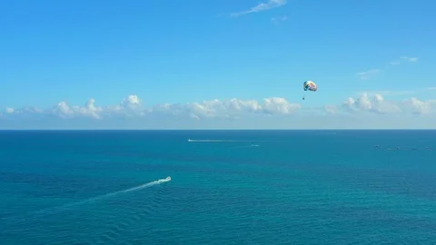 Parasailing in Miami Beach Stock-Footage 102447214