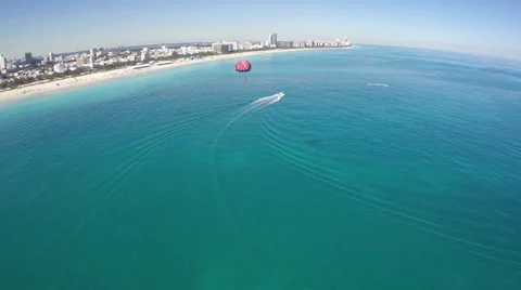 Parasailing in Miami Stock-Footage 35214941